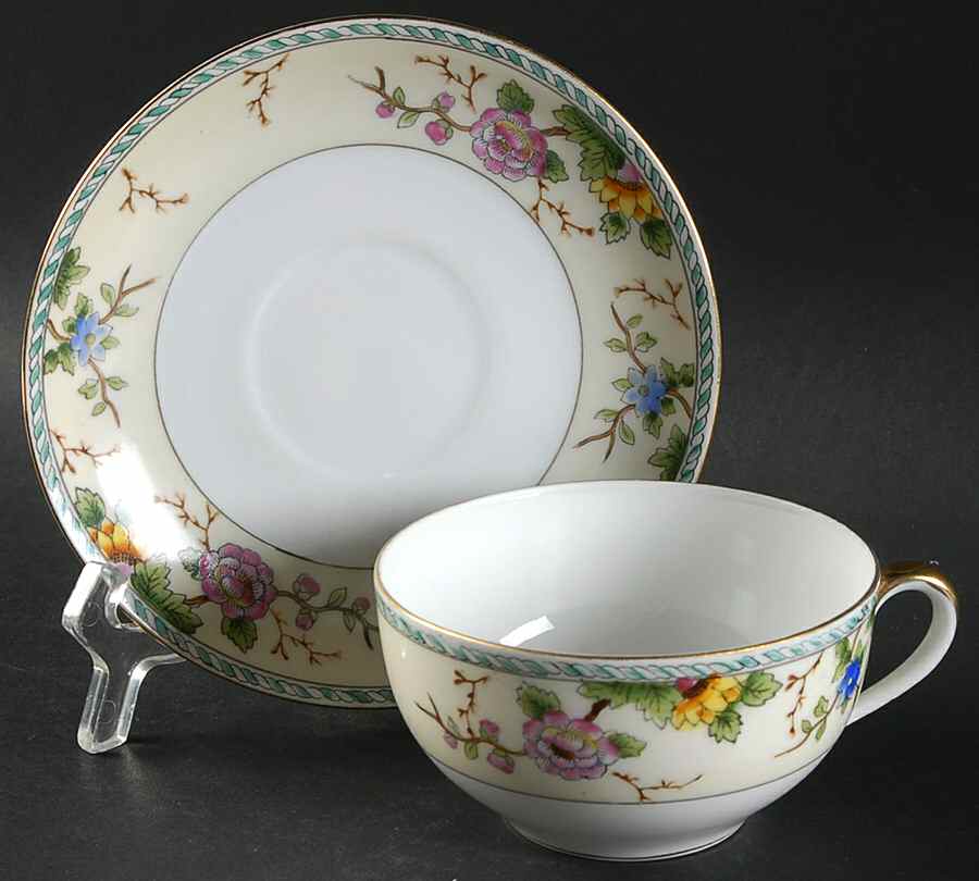 Amerita Flat Cup & Saucer Set by Noritake-1