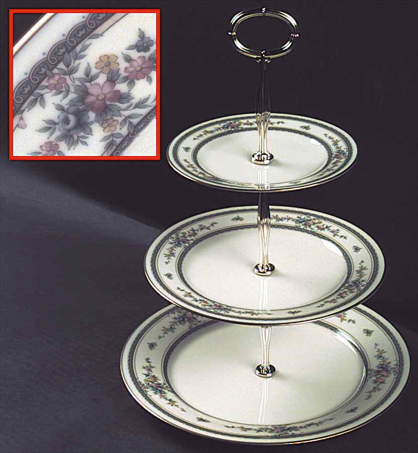 Amenity 13 7/8"-14 1/4" 3-Tiered Serving Tray(DP,SP,BB) HC by Noritake-1
