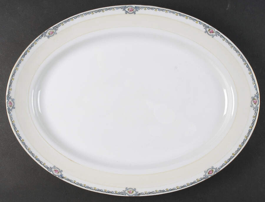 Amesbury 16" Oval Serving Platter by Noritake-1