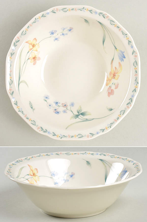 American Flowers Rim Cereal Bowl by Noritake-1