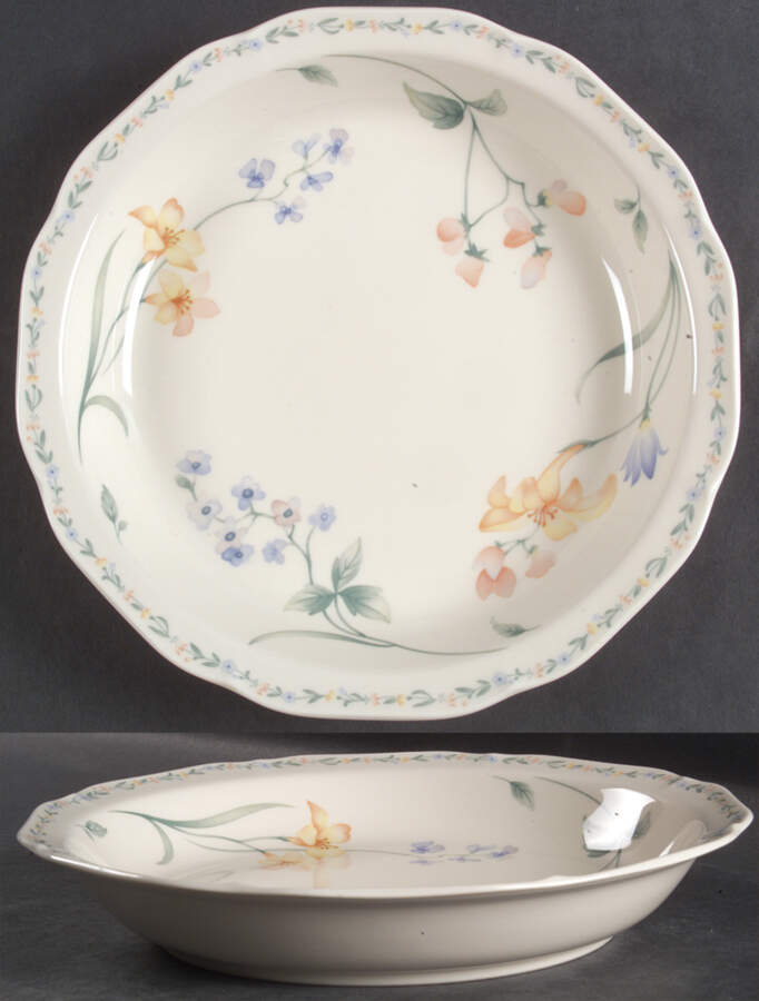 American Flowers 8" Soup/Pasta Bowl by Noritake-1