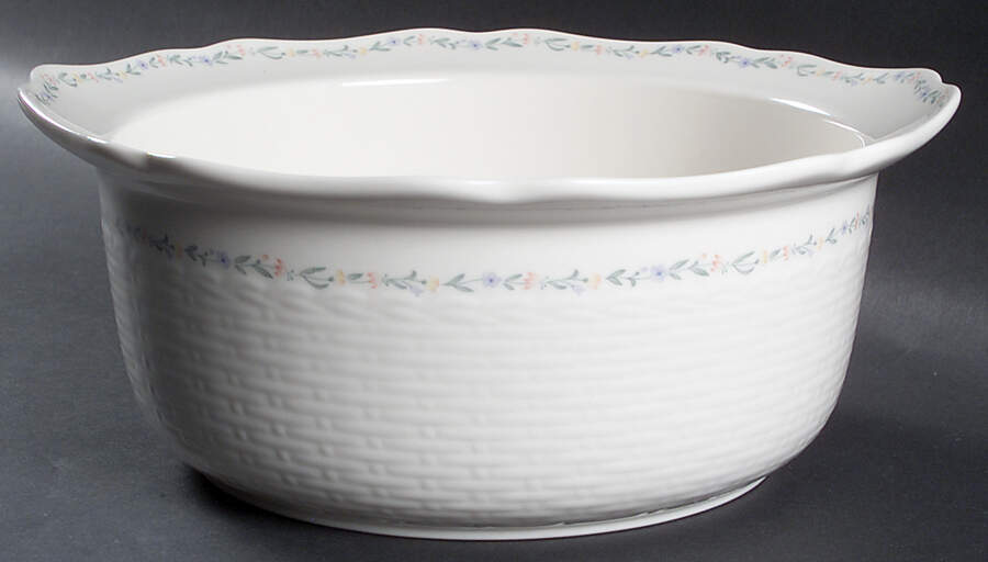 American Flowers 10" Round Vegetable/Souffle by Noritake-1