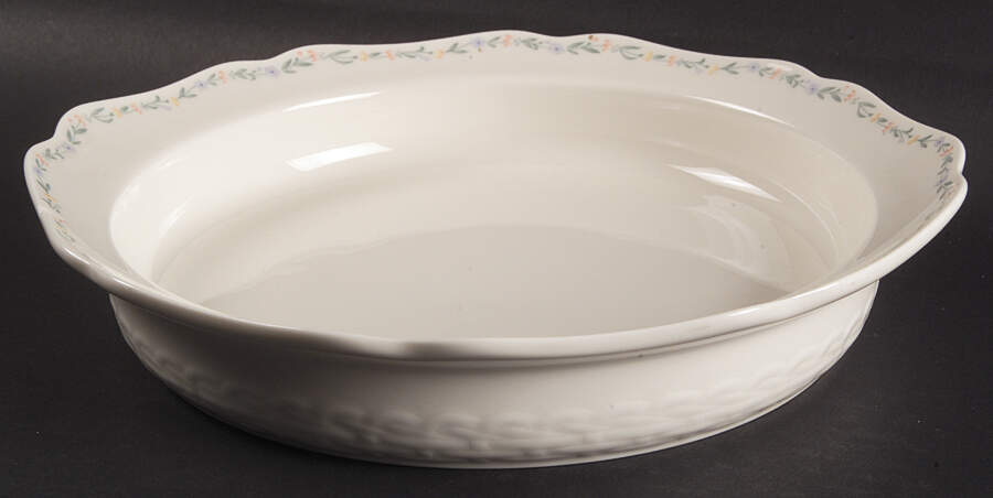 American Flowers 1 Quart Pie Plate/Quiche by Noritake-1