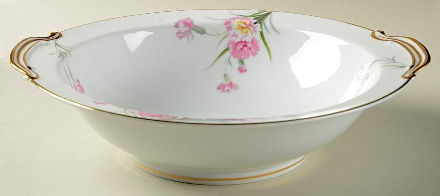 Amherst Gold Trim 10" Round Vegetable Bowl by Noritake-1