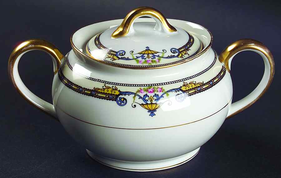 Amiston Sugar Bowl & Lid by Noritake-1