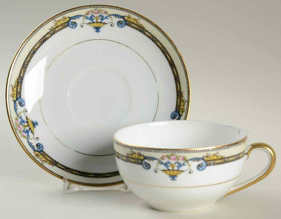 Amiston Flat Cup & Saucer Set by Noritake-1
