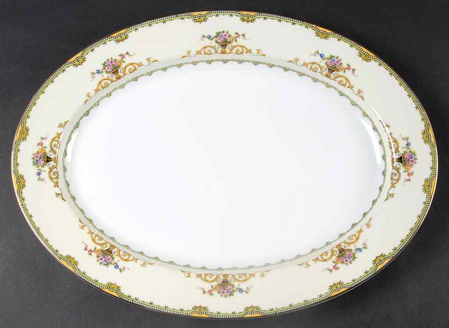 Amorosa 16" Oval Serving Platter by Noritake-1