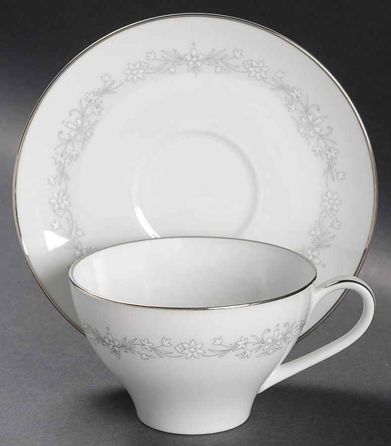 Amy Flat Cup & Saucer Set by Noritake-1