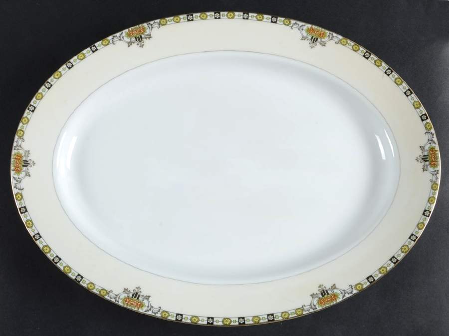 Anaconda 13" Oval Serving Platter by Noritake-1