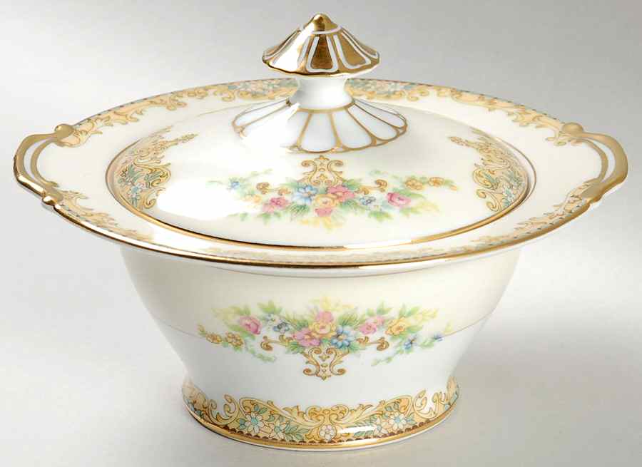 Ancona Sugar Bowl & Lid by Noritake-1