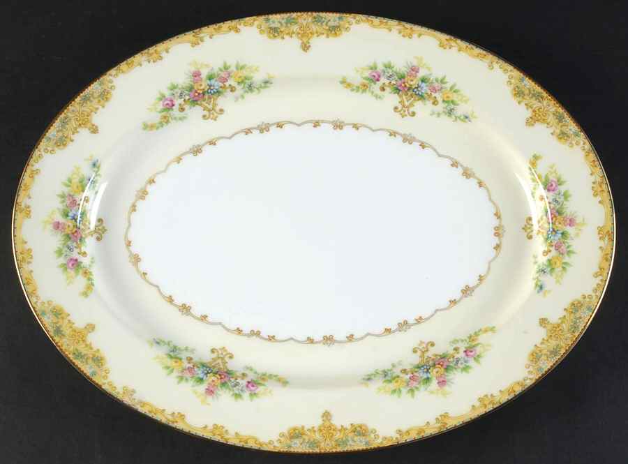 Ancona 13" Oval Serving Platter by Noritake-1