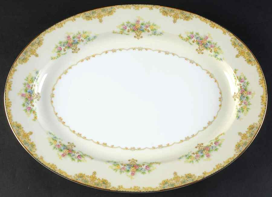 Ancona 16" Oval Serving Platter by Noritake-1