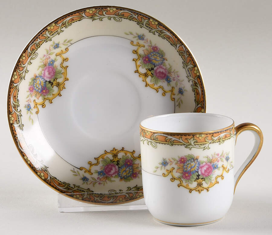 Andalia Flat Demitasse Cup & Saucer Set by Noritake-1
