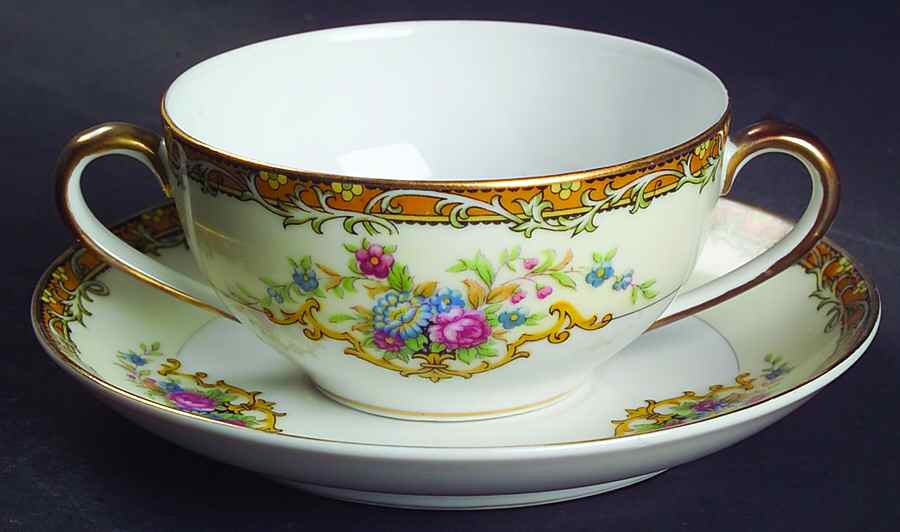 Andalia Flat Bouillon Cup & Saucer by Noritake-1