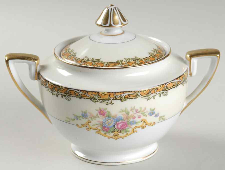 Andalia Sugar Bowl & Lid by Noritake-1