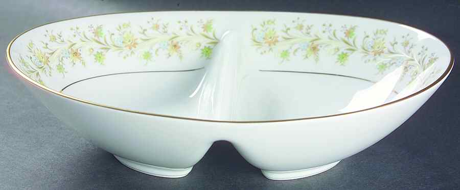 Andorra Oval Divided Vegetable Bowl by Noritake-1