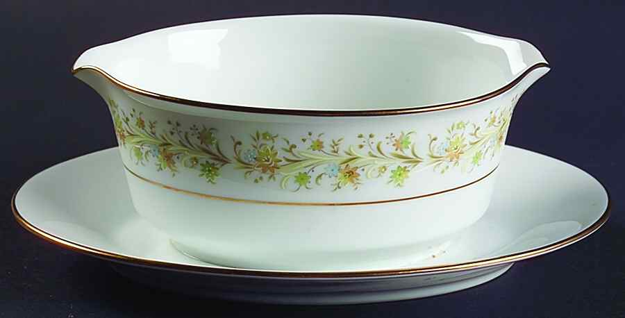 Andorra Gravy Boat with Attached Underplate by Noritake-1