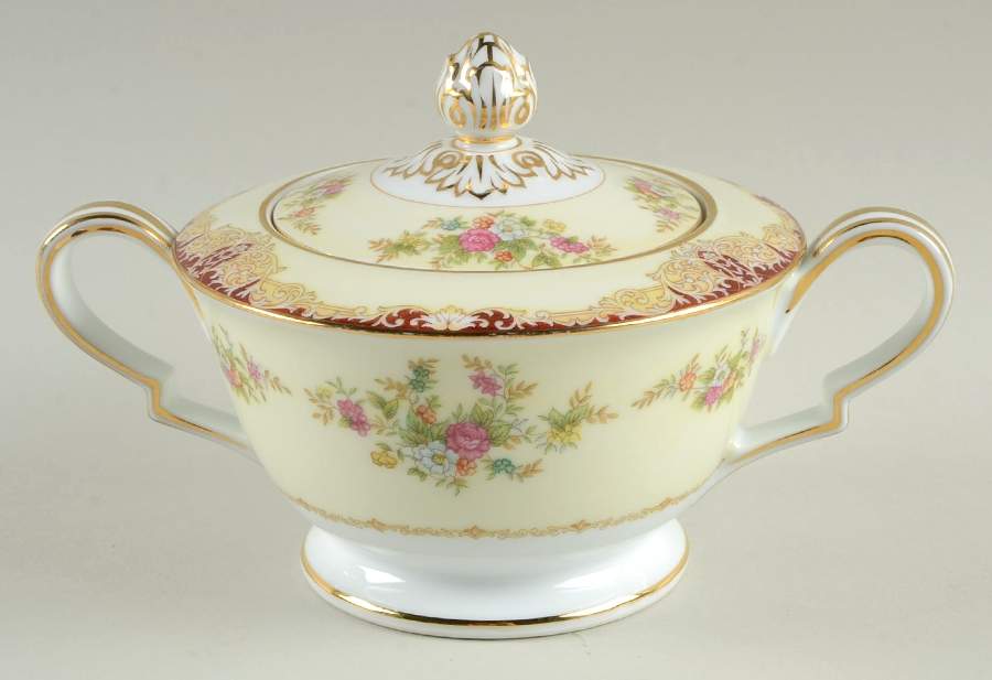 Andrea Sugar Bowl & Lid by Noritake-1