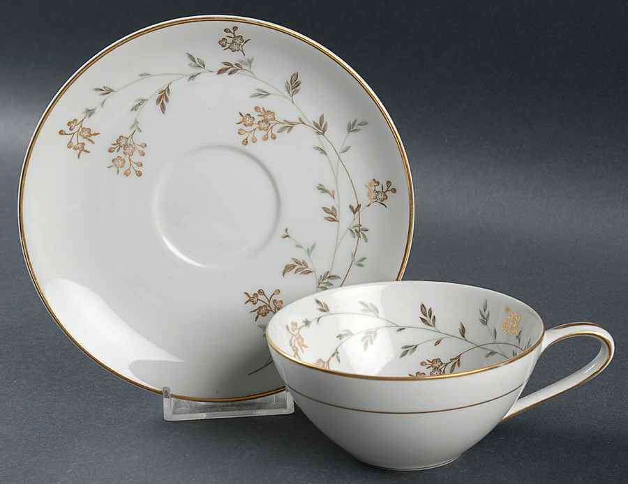Andrea Flat Cup & Saucer Set by Noritake-1