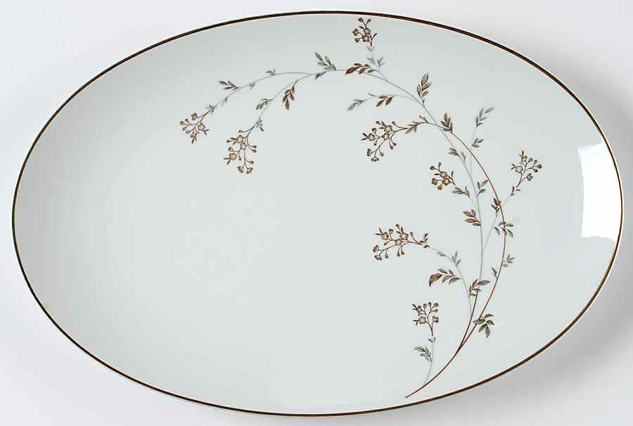 Andrea 14" Oval Serving Platter by Noritake-1