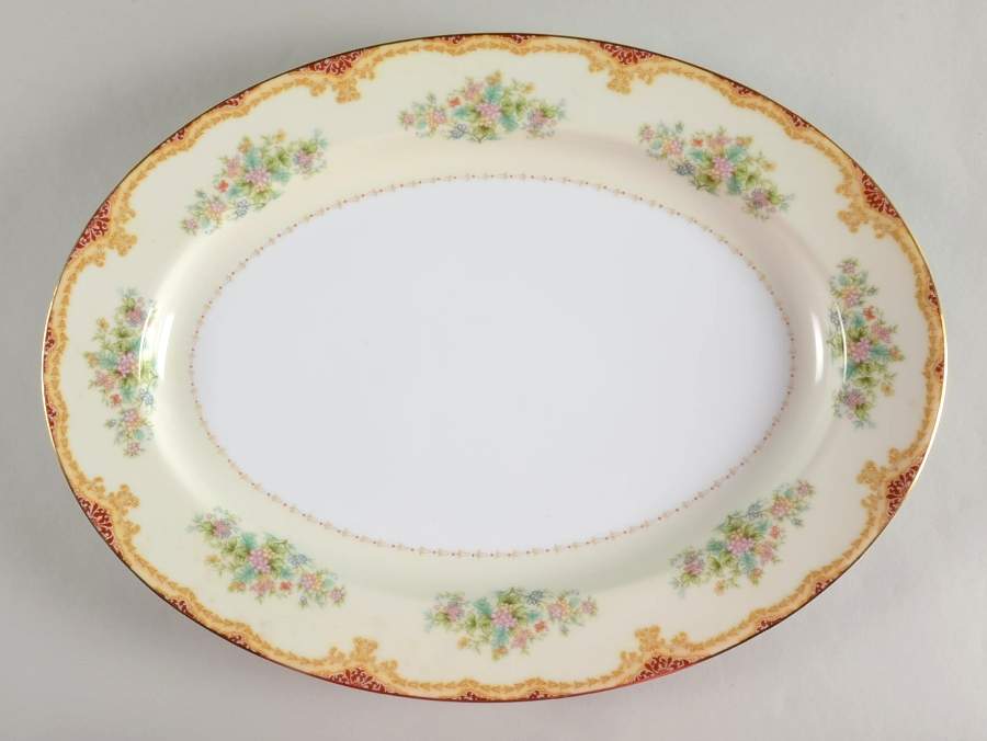 Anemone 16" Oval Serving Platter by Noritake-1