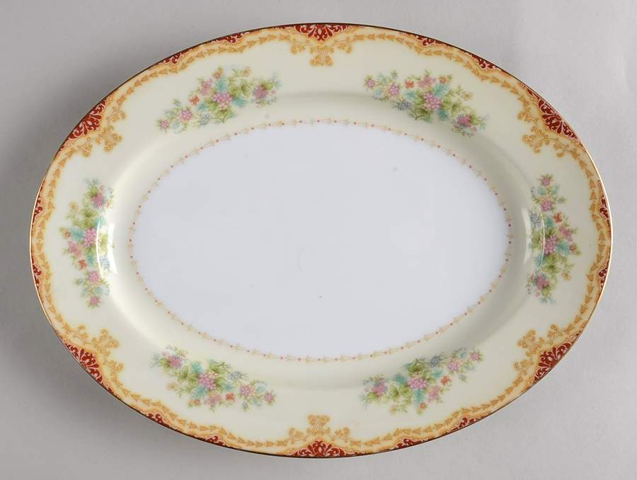 Anemone 11" Oval Serving Platter by Noritake-1