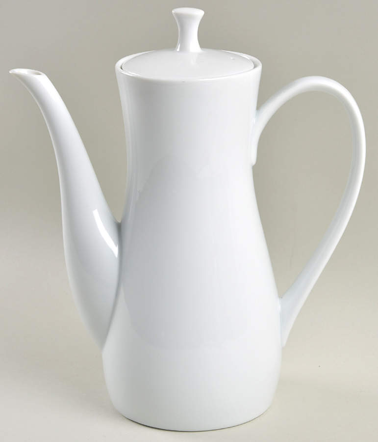 Angela White Coffee Pot & Lid by Noritake-1