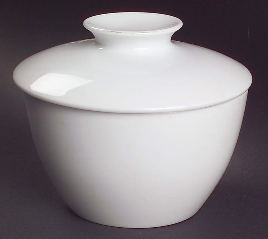 Angela White Sugar Bowl & Lid by Noritake-1