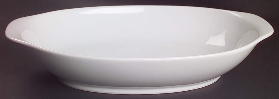 Angela White 11" Oval Vegetable Bowl by Noritake-1