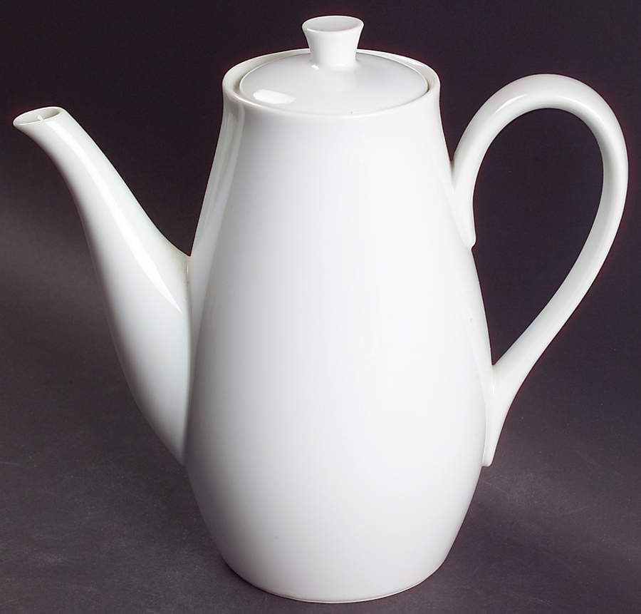 Angela White Coffee Pot & Lid by Noritake-1