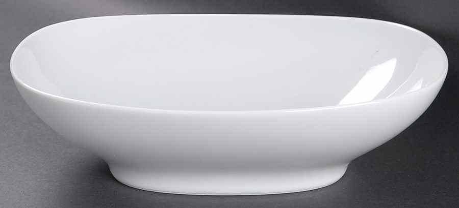 Angela White 10" Oval Vegetable Bowl by Noritake-1