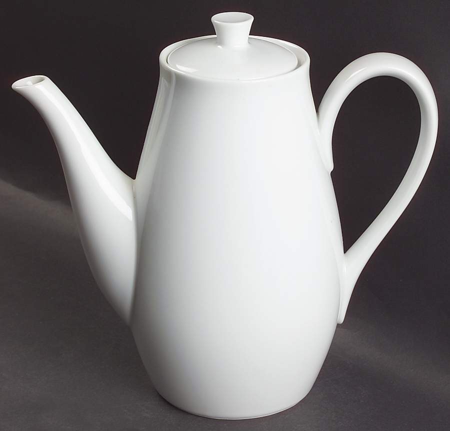 Angela White Coffee Pot & Lid by Noritake-1