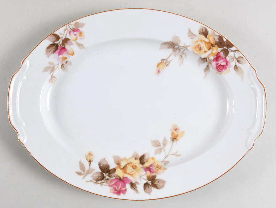 Angela 11" Oval Serving Platter by Noritake-1