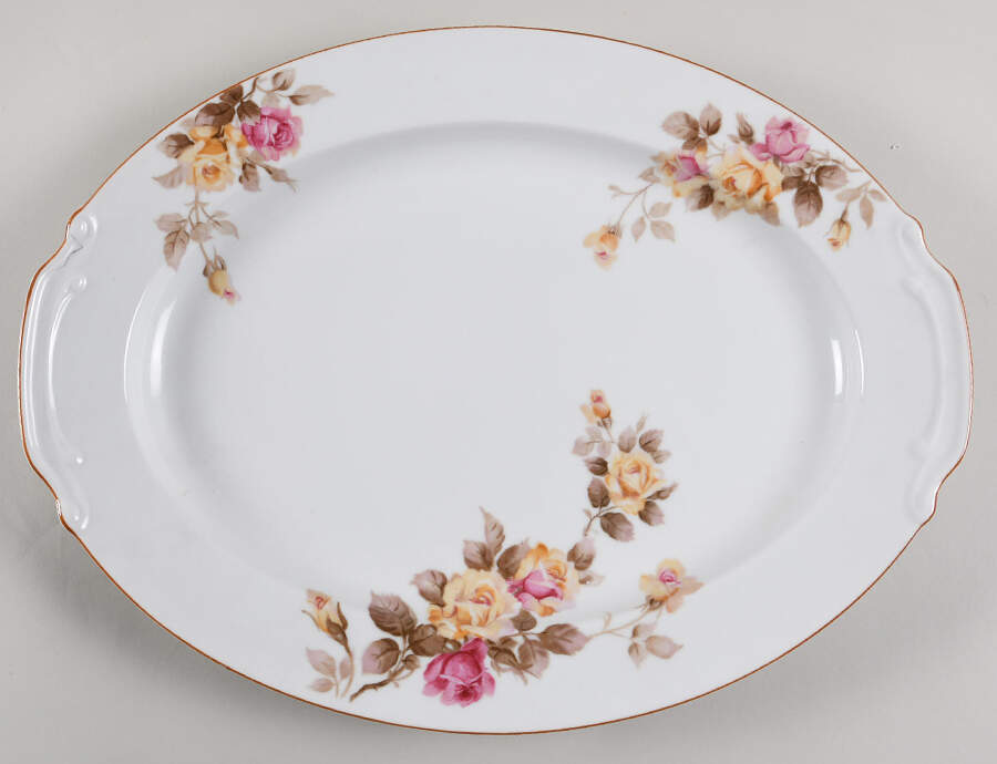 Angela 16" Oval Serving Platter by Noritake-1
