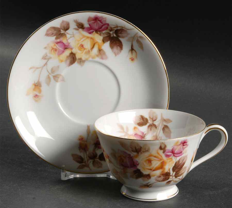 Angela Footed Cup & Saucer Set by Noritake-1