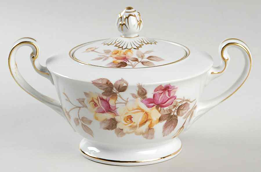 Angela Sugar Bowl & Lid by Noritake-1