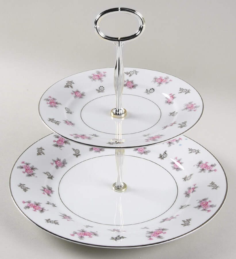 Anita 6 5/8"-10"  2 Tiered Serving Tray (Dp, Sp) HC by Noritake-1