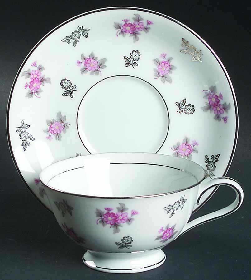 Anita Footed Cup & Saucer Set by Noritake-1
