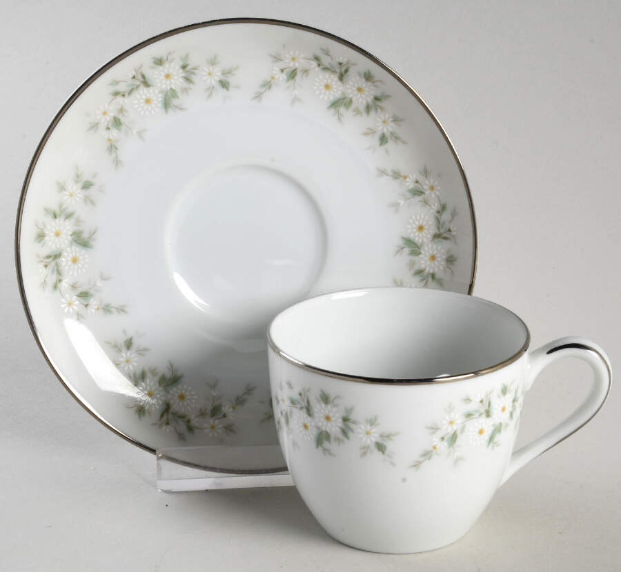 Annabelle Flat Demitasse Cup & Saucer Set by Noritake-1