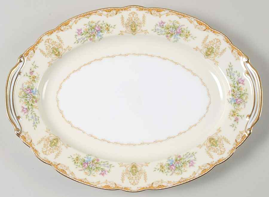 Annabel 11" Oval Serving Platter by Noritake-1