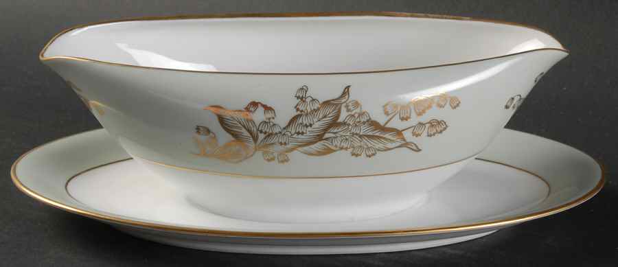 Annette Gravy Boat with Attached Underplate by Noritake-1
