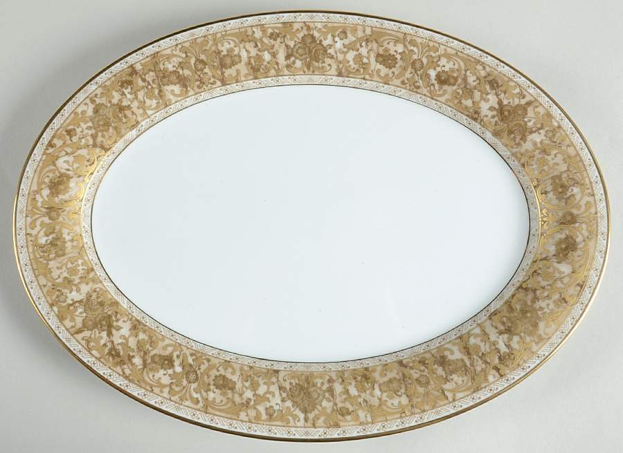 Anniversary 14" Oval Serving Platter by Noritake-1