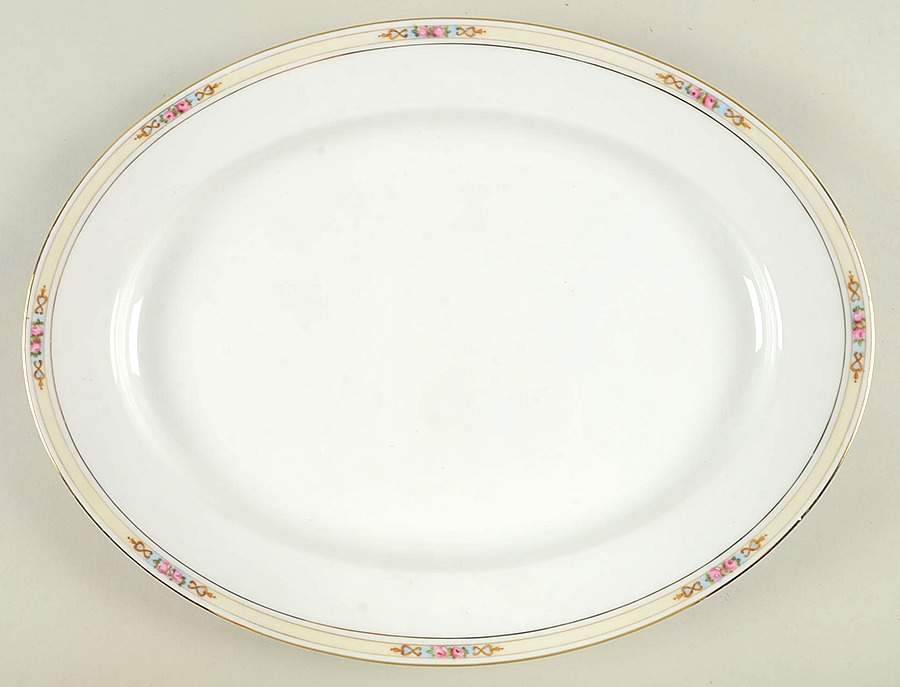 Ansonia 16" Oval Serving Platter by Noritake-1
