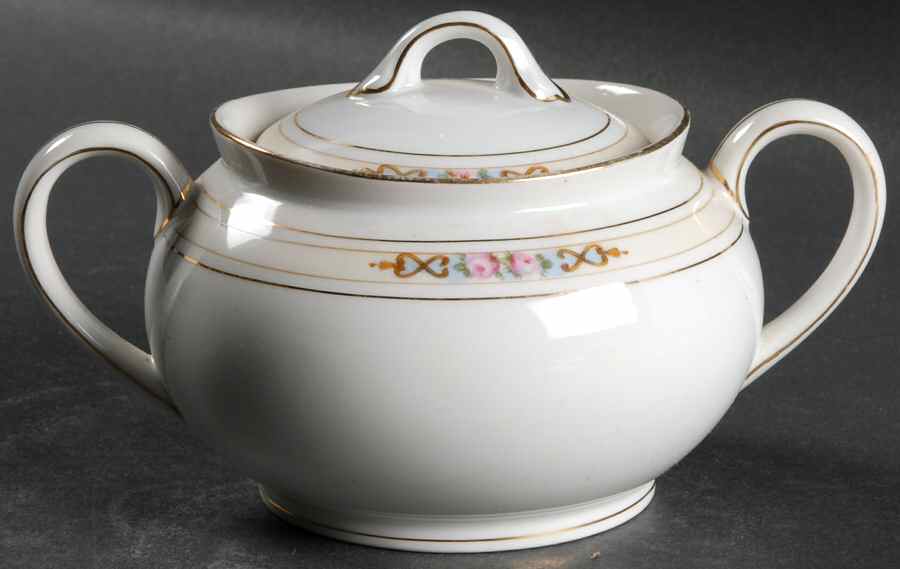 Ansonia Sugar Bowl & Lid by Noritake-1