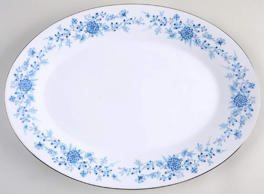 Anthea 14" Oval Serving Platter by Noritake-1