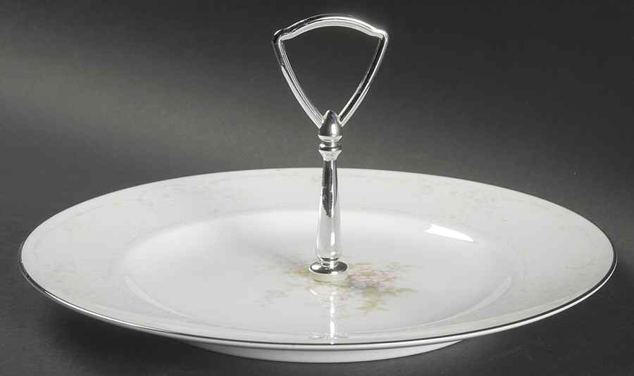 Anticipation Round Serving Plate with Handle (DP) by Noritake-1