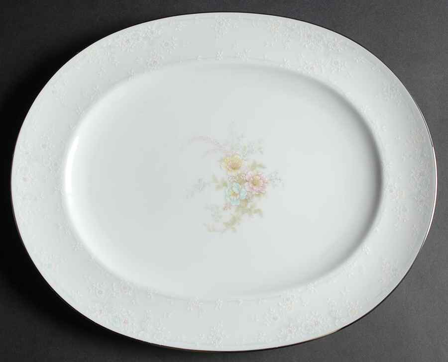 Anticipation 15" Oval Serving Platter by Noritake-1