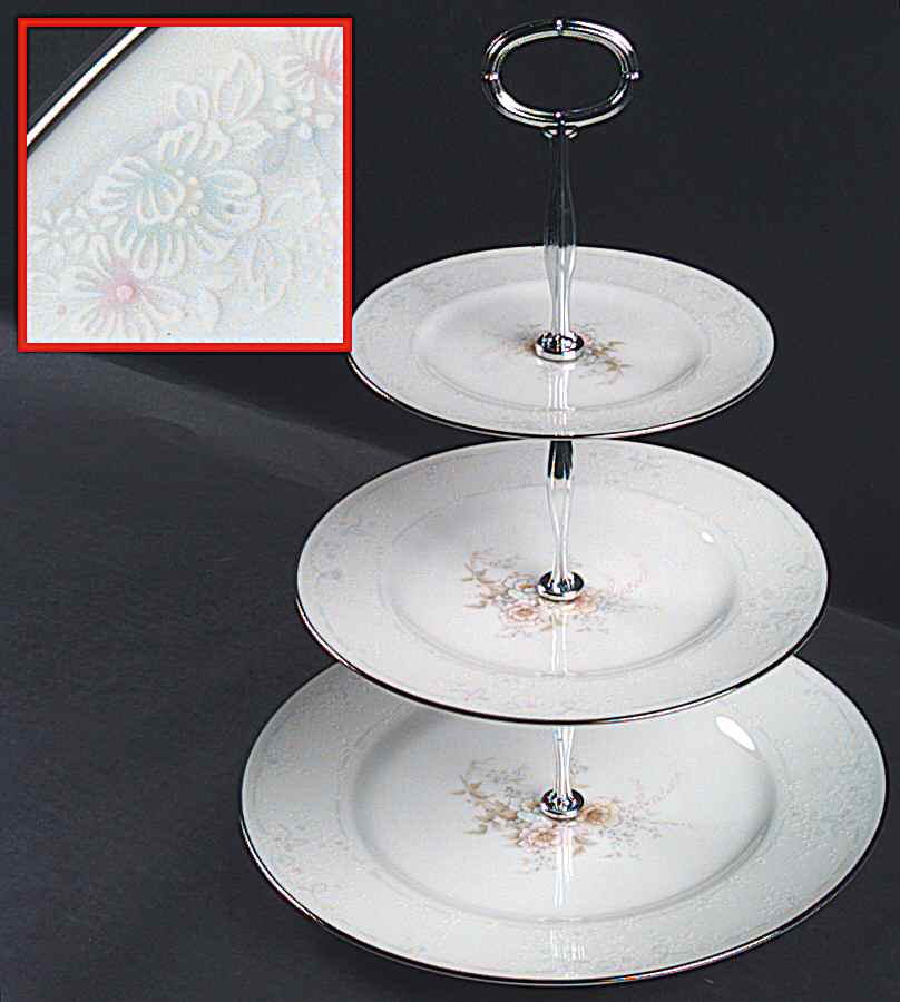 Anticipation 13 7/8"-14 1/4" 3-Tiered Serving Tray(DP,SP,BB) HC by Noritake-1