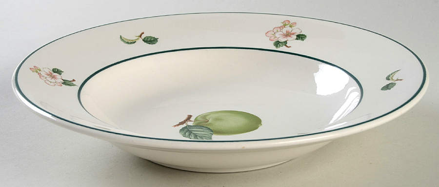 Apple Crisp Large Rim Soup Bowl by Noritake-1