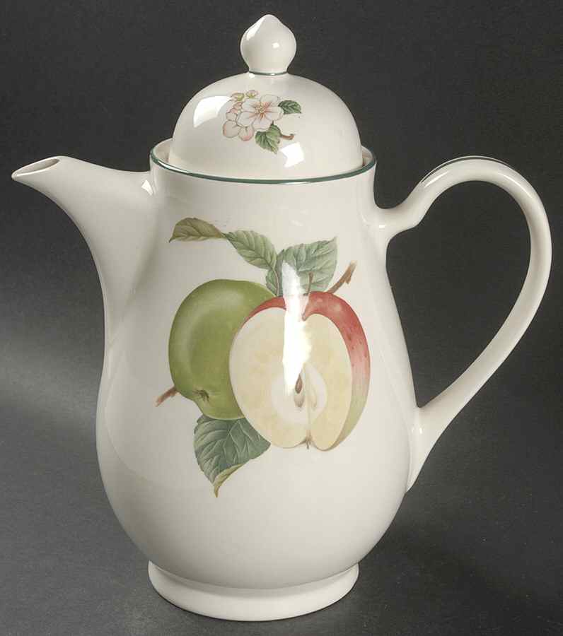 Apple Crisp Tea/Coffee Pot & Lid by Noritake-1